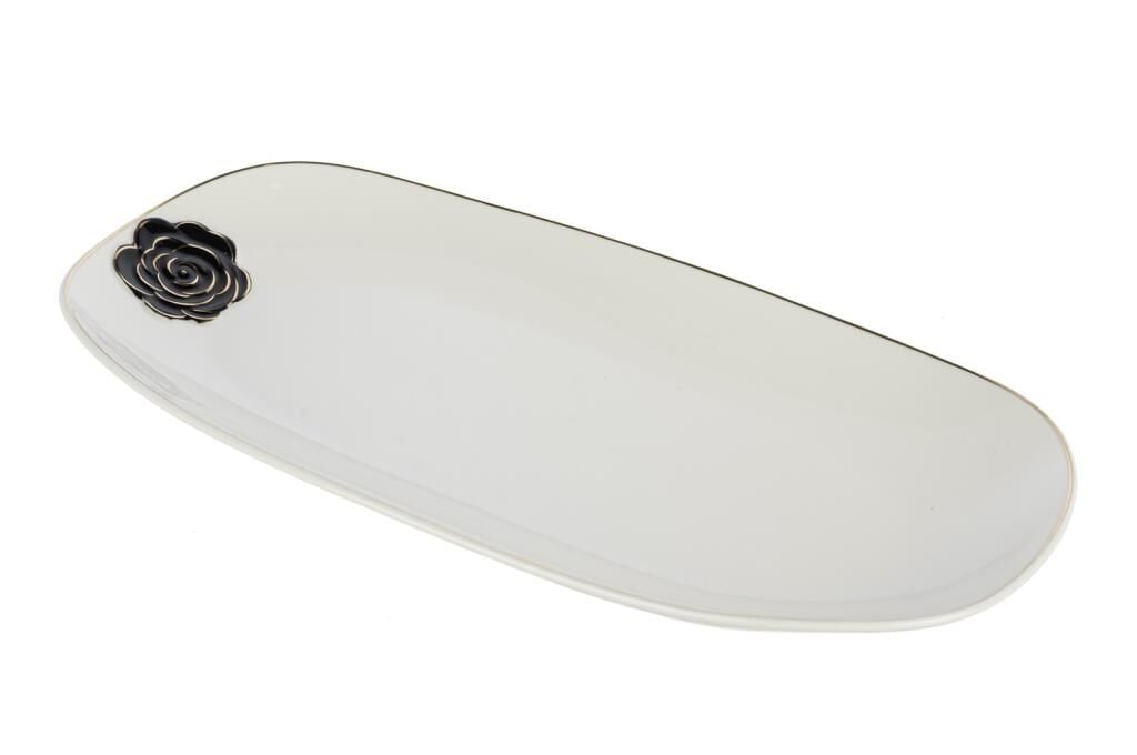 Mikasa Moor Rosaria Beyaz Oval Tabak 36x18cm