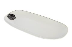 Mikasa Moor Rosaria Beyaz Oval Tabak 36x18cm