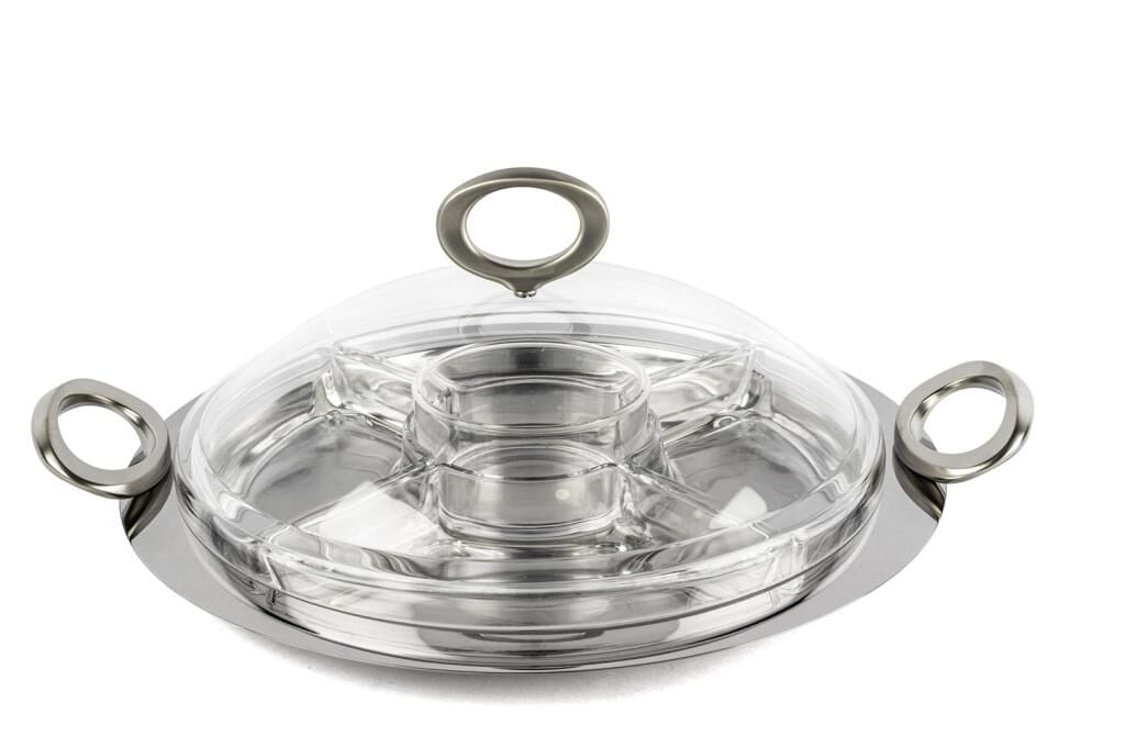 Mikasa Moor Rönesans Cam Bölmeli Kapaklı Kahvaltı set 37x32x14cm