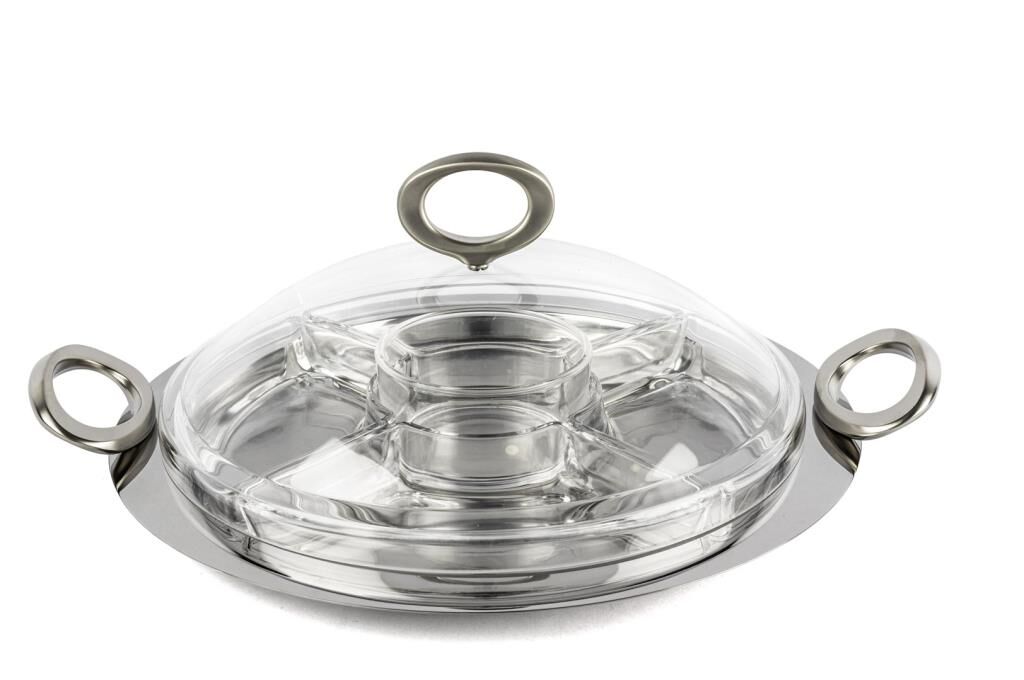 Mikasa Moor Rönesans Cam Bölmeli Kapaklı Kahvaltı set 37x32x14cm