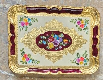 L&M 1/Pgfa-1 Gül Ağacı Bordo Tepsi 26X19 Cm