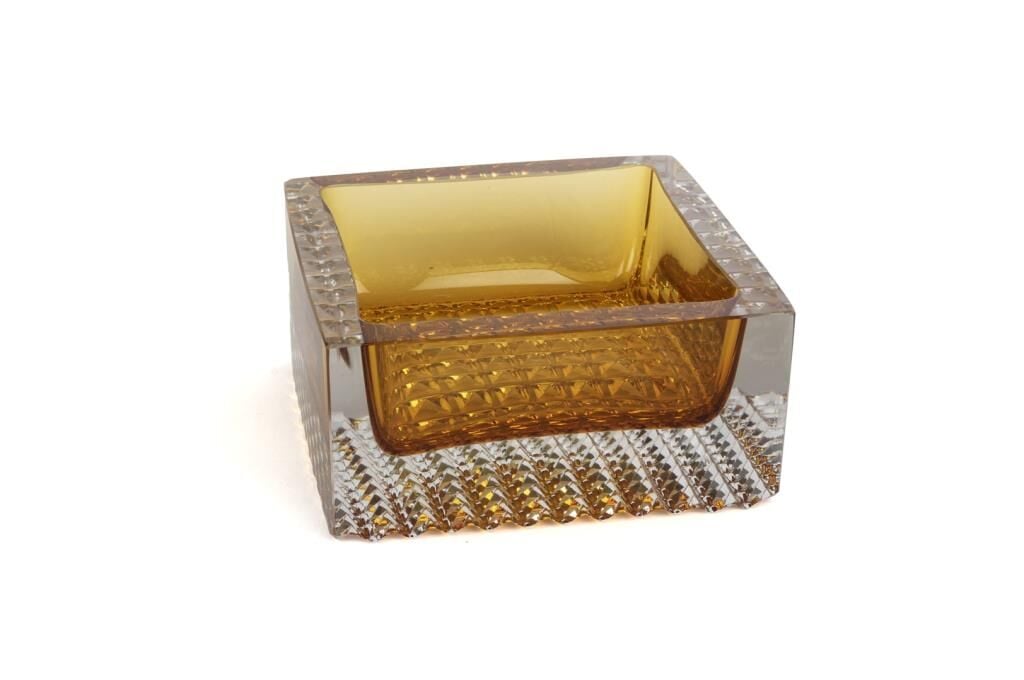 Mikasa Moor Amber Kristal Dek Kare Kase 19x9cm