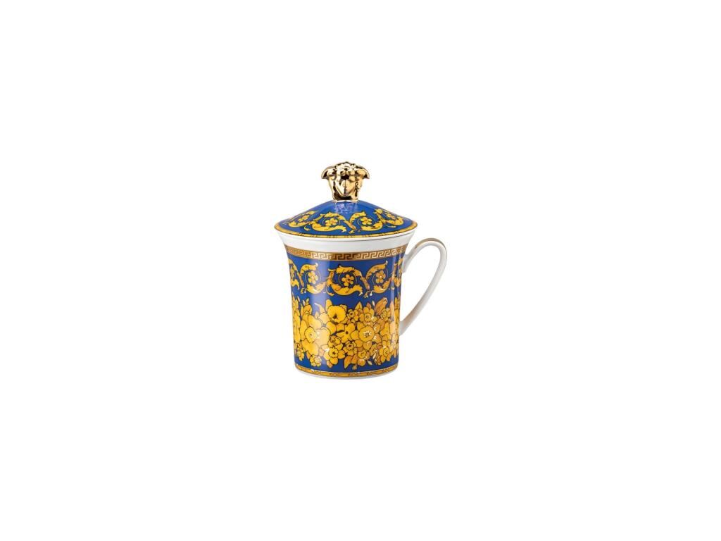Versace 30. Yıl Kapaklı Kahve Kupa Floralia Blue