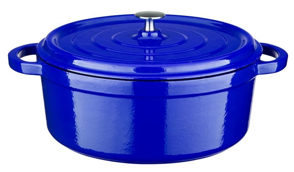 Leggno Mavi Döküm Derin Tencere 24Cm