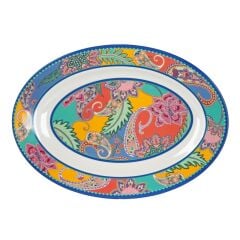 Lucky Art Paiselle Melamin 2Li Oval Sunum Tabaği 41 Cm