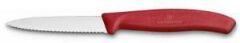 Victorinox 6.7631 SwissClassic 8cm Tırtıklı Soyma Bıçağı kırmızı