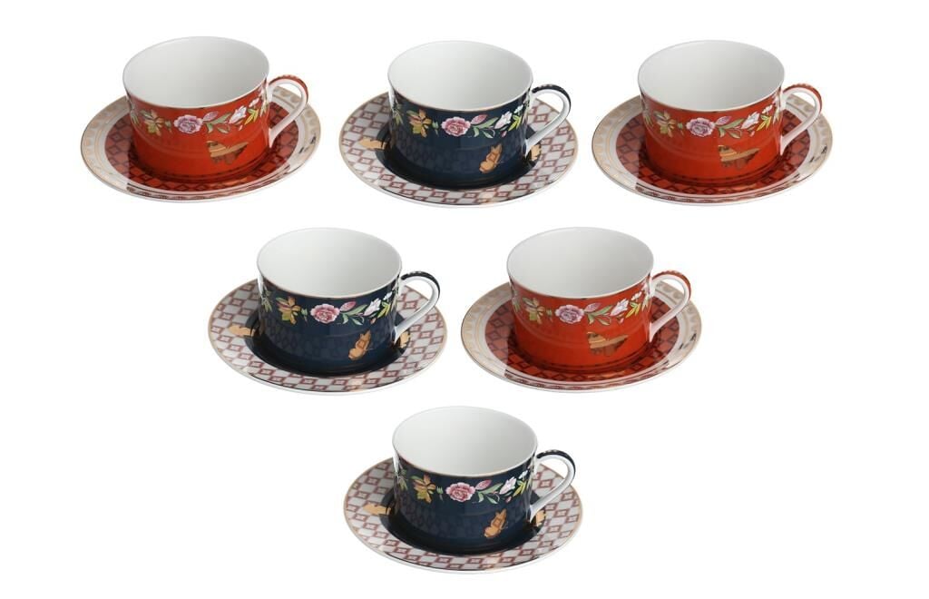 Lucky Art Evelyn Bone 6Lı Cay Fıncanı Setı