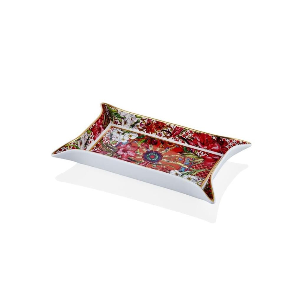 Lamedore Lilyum Desenli Tepsi 35x22x4,5 cm