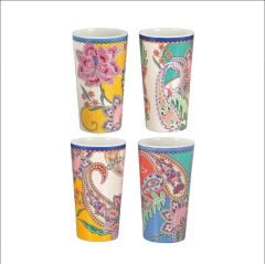 Lucky Art Paiselle Melamin 4Lu Bardak Seti 450cc