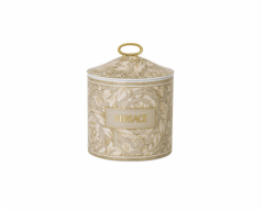 Versace Barocco Beige Kapaklı Büyük Boy Kavanoz