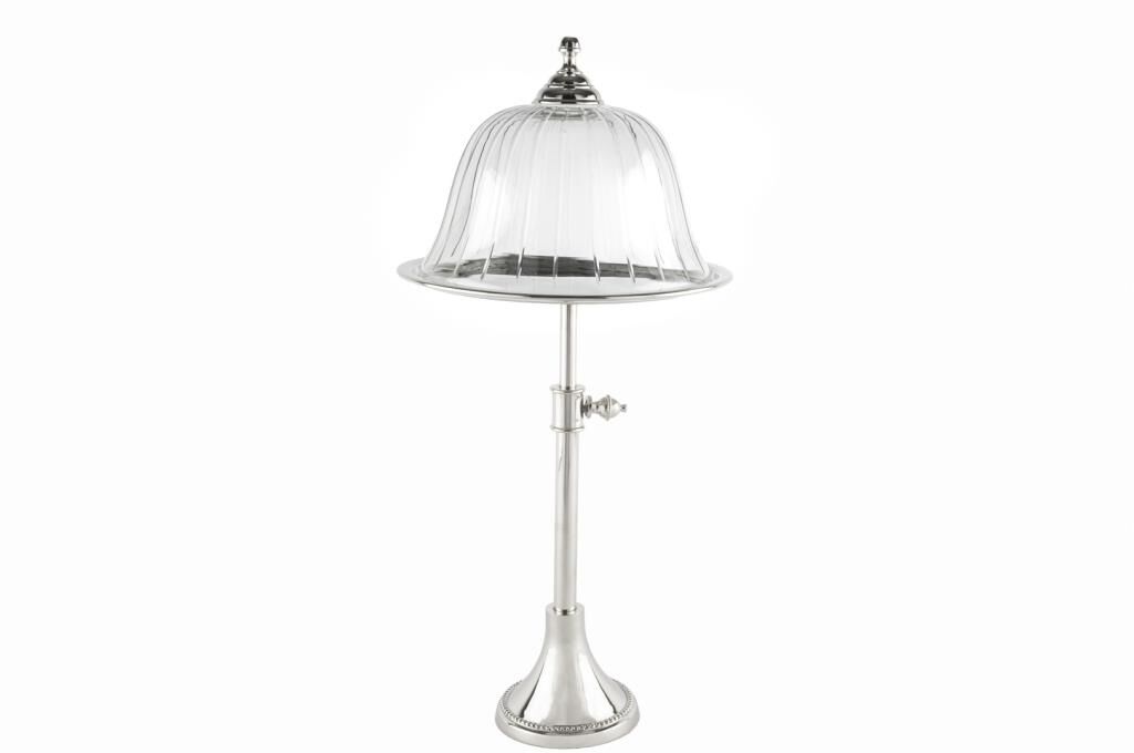 Mikasa Moor Gümüş Ayarlanabilir Ayaklı Kek Standı 23x48cm