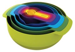 Joseph Joseph 9 Parça Çırpma Ve Karıştırma Kabı (Çok Renkli)