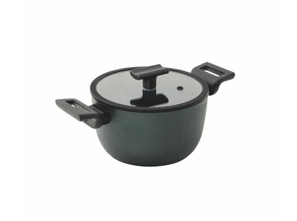 Sambonet Çift Saplı Derin Tencere 20 Cm Tıtan Pro Green