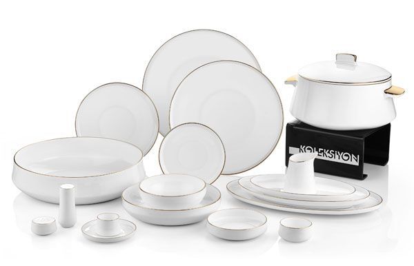 Koleksiyon Sufi Gold 132 Parça Yemek Takımı