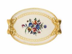 L&M 130/Mo-2 Gül Ağacı Krem Tepsi 36X26 Cm
