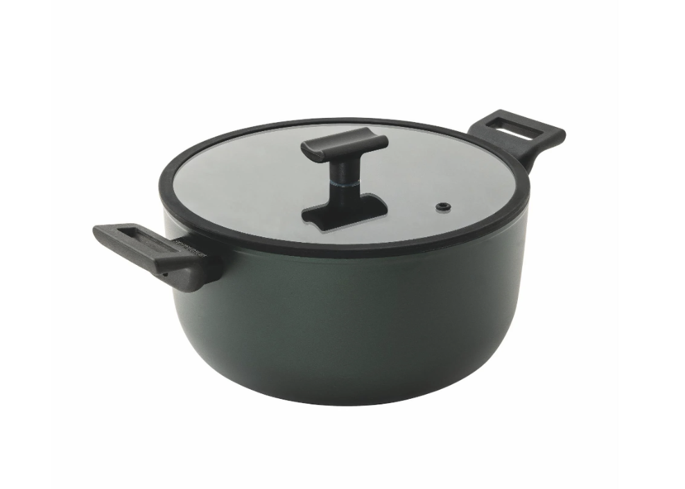 Sambonet Çift Saplı Derin Tencere 28 Cm Tıtan Pro Green