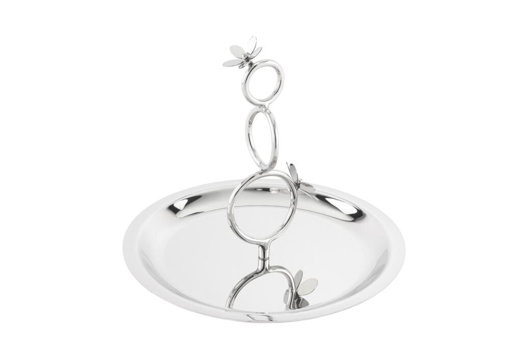 Mikasa Moor Flora Silver Kulplu Sunumluk 23x19cm