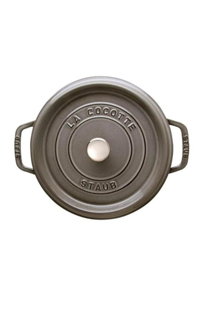 Staub La Cocotte Döküm Tencere | Grafit Gri | 24 Cm | 3,8 L | Yuvarlak