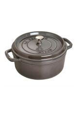 Staub La Cocotte Döküm Tencere | Grafit Gri | 24 Cm | 3,8 L | Yuvarlak