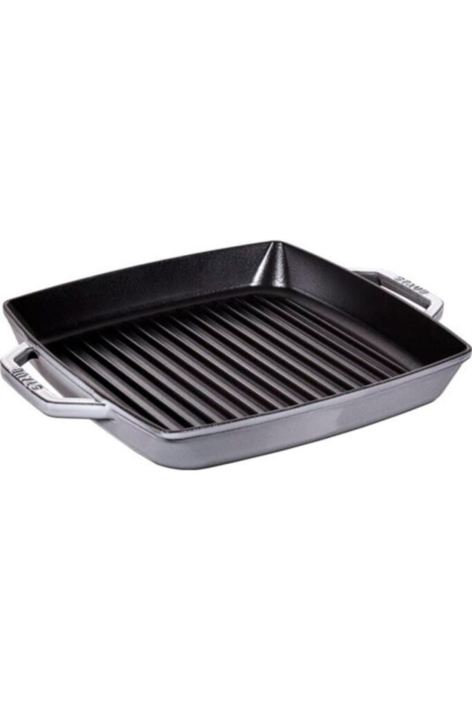Staub La Cocotte Izgara Tava | Döküm Demir | 28 X 28 Cm | Grafit Gri