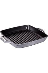 Staub La Cocotte Izgara Tava | Döküm Demir | 28 X 28 Cm | Grafit Gri