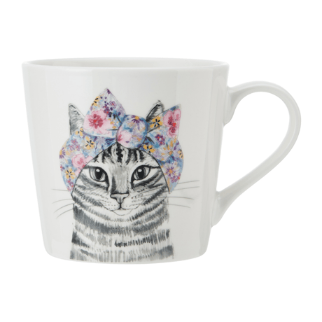 Mikasa Tipperleyhill Fine China Kedi Desenli Kupa 380ml