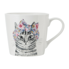 Mikasa Tipperleyhill Fine China Kedi Desenli Kupa 380ml