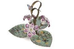 Mikasa Moor Yeşil Pembe Kuş Çiçek 3lü Sunumluk 30x26cm