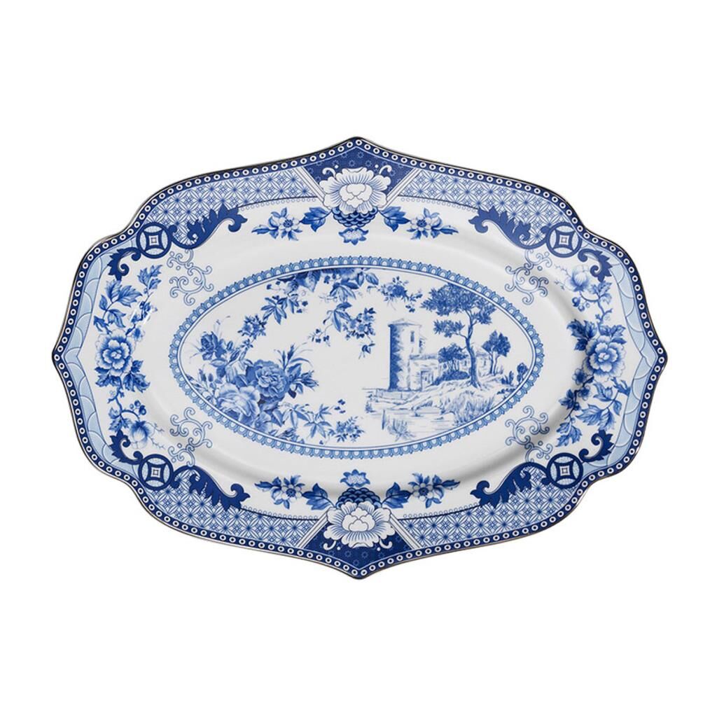 Lucky Art Luzia Bone 30 cm Oval Servis Tabağı