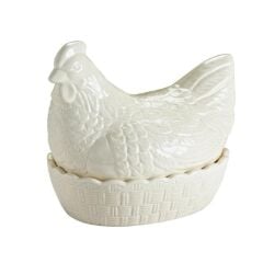 Mason Cash Rustik Tavuk Şeklinde Saklama Kabı Krem