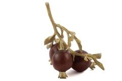 Mikasa Moor Bordo Gold Resin Dek Nar Obje 34x22cm