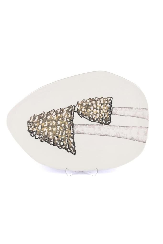 Mikasa Moor Amorf Yeşil Oval Seramik Servis 45X32Cm