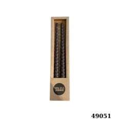 Mikasa Moor Burgulu Kahve Mat 28cm 2li Mum