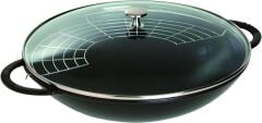 Staub Izgara Aparatlı Döküm Wok Tencere 37 Cm