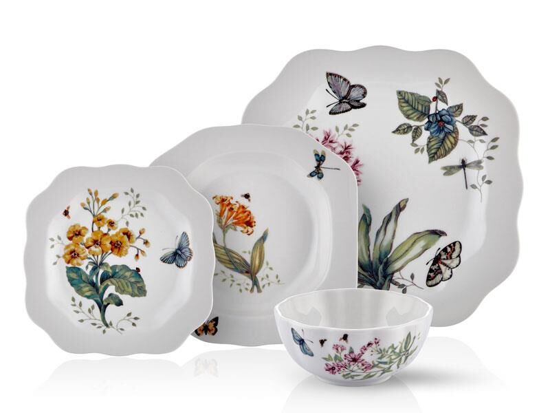 Joy Carmen Butterfly 24 Parça Yemek Takımı