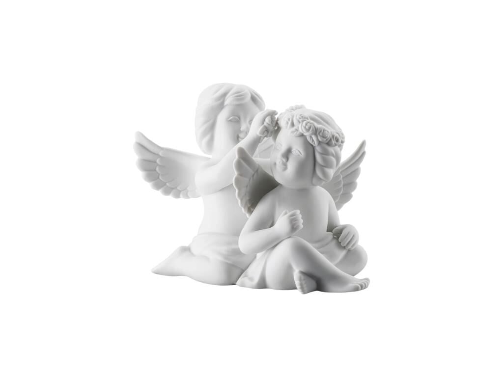 Rosenthal Pair Angels with Floral Wreath 8 cm