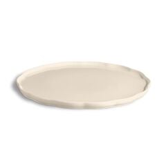 Emile Henry Madeleine Yuvarlak Servis Tabağı 31 cm Ekru / Clay