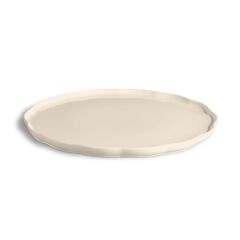 Emile Henry Madeleine Yuvarlak Servis Tabağı 31 cm Ekru / Clay