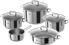 Zwilling Quadro Tencere Ve Tava Seti | 18/10 Paslanmaz Çelik | 5-Parça