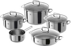Zwilling Quadro Tencere Ve Tava Seti | 18/10 Paslanmaz Çelik | 5-Parça