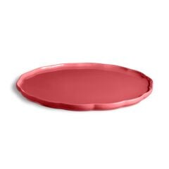 Emile Henry Madeleine Yuvarlak Servis Tabağı 31 cm Pembe/Rose Candy