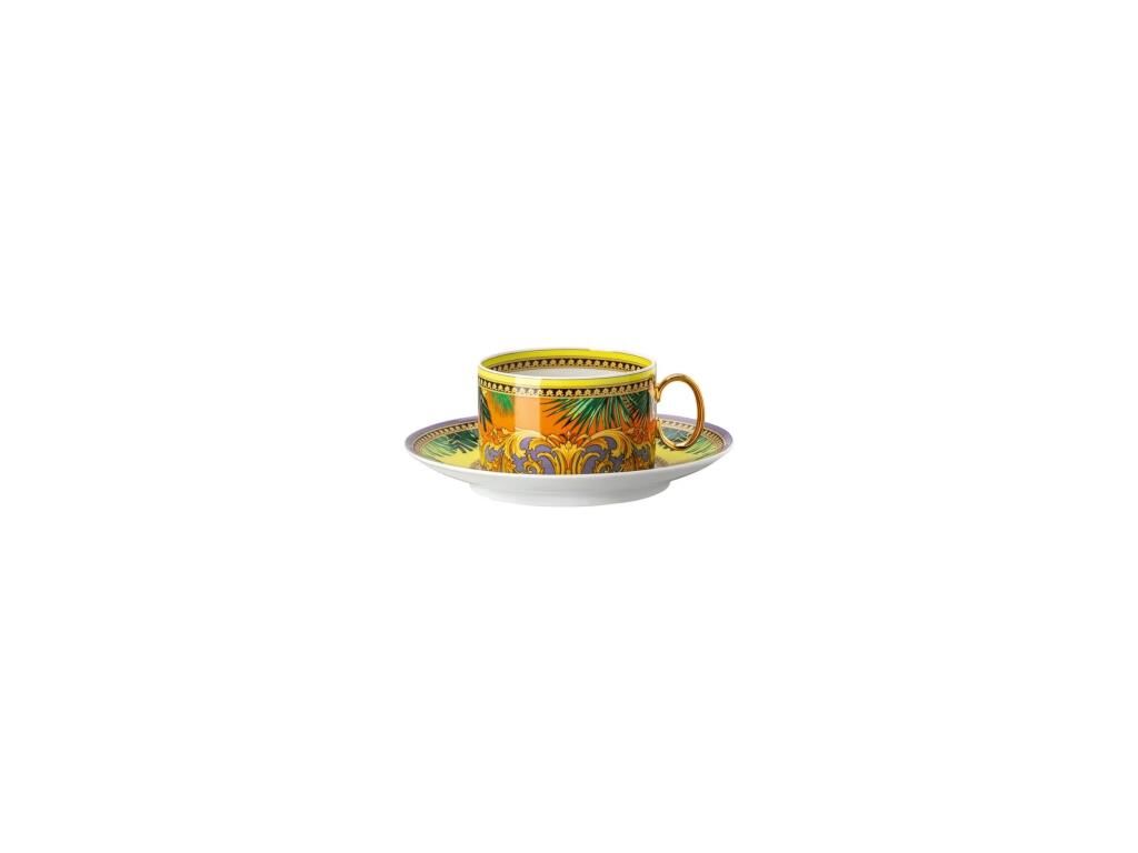 Versace Çay Fincan-Tabak Jungle Animalier Yellow
