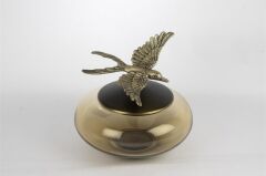 Mikasa Moor Bronz Kırlangıç Cam Obje 20x24cm