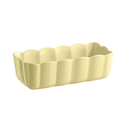 Emile Henry Madeleine Fırın Kabı Baton 9 x 13,5 x 29 cm Tereyağı Sarısı / Vanille