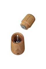 Crush Grind Stockholm 2 Parça Tuz Ve Karabiber Değirmen Seti 11 Cm - Oak-Meşe Rengi
