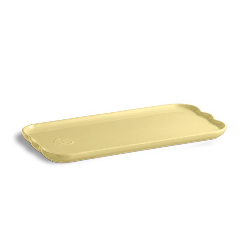 Emile Henry Madeleine Servis Tabağı 2 x 15 x 31,5 cm Tereyağı Sarısı / Vanille