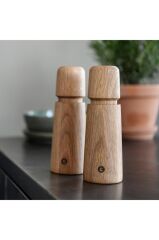 Crush Grind Stockholm Tuz Ve Karabiber Değirmeni 17 Cm Oak-Meşe Rengi