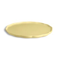 Emile Henry Madeleine Yuvarlak Servis Tabağı 31 cm Tereyağı Sarısı / Vanille