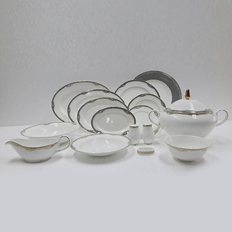 Evaliza Versailles Platin 60 Parça 12 Kişilik Yemek Takımı