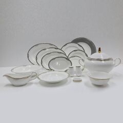 Evaliza Versailles Platin 60 Parça 12 Kişilik Yemek Takımı